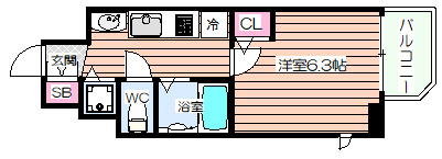 【間取り】 | エスライズ梅田東