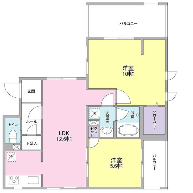 フェリチターレの間取り|間取りです。