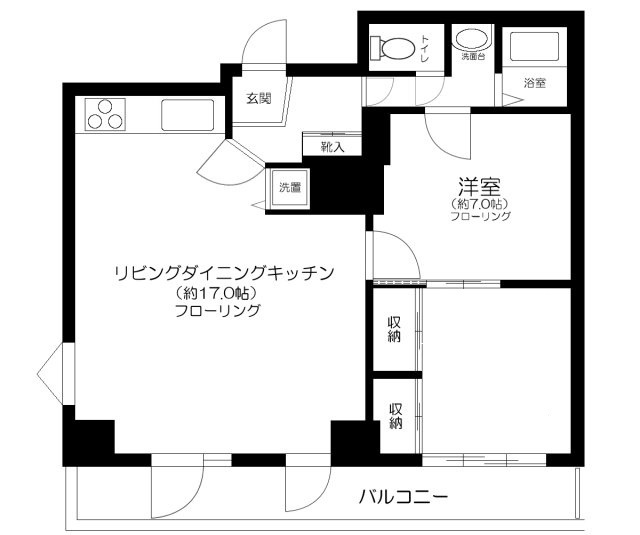 ニューライフ西早稲田の間取り|間取りです。