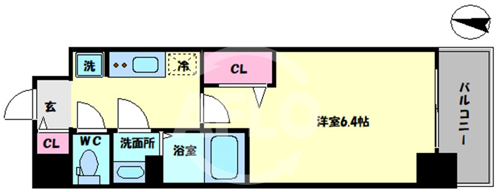 ファステート難波WESTパークの間取り|ファステート難波WESTパーク　間取り