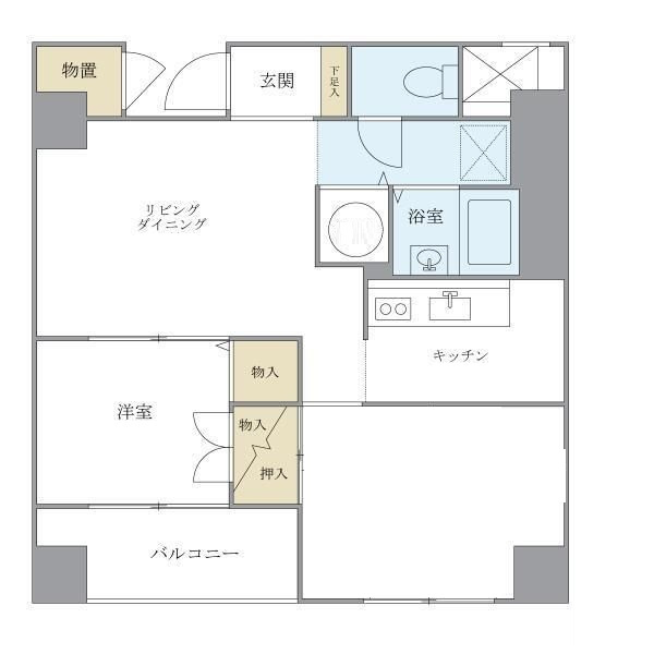 グランドメゾン田町の間取り|間取りです。