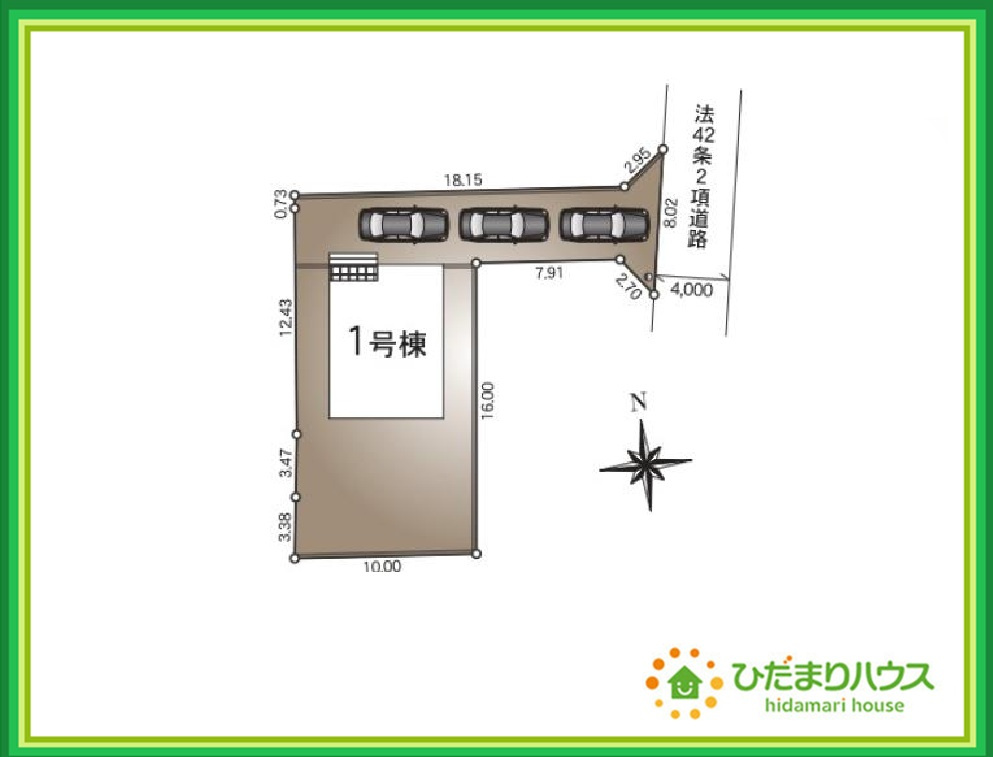 いわき市泉町下川第9　新築戸建の区画図|日当たりの良い広い庭。友人や親せきが集まってＢＢＱをしたり、ペットと遊んだり。
一戸建てならではの楽しさが広がります(*^-^*)