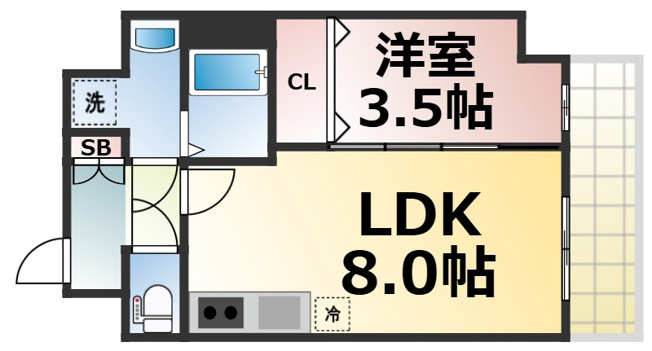 【間取り】 | グランパシフィック東今里innovation　仲介手数料無料
