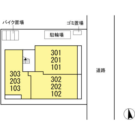 ヴィーナスコートの区画図