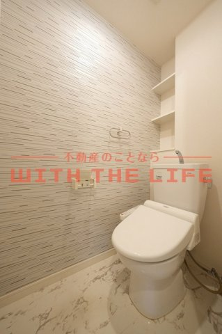 サンライト津福【10,000円キャッシュバック対象物件】のトイレ|暖かな日差しのふりそそぐバルコニー