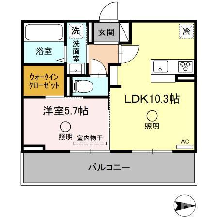 コスモス田迎の間取り