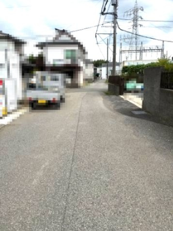 野田市上花輪7期　新築戸建　1号棟の前面道路含む現地写真|一方 ： 西 5.46m 公道