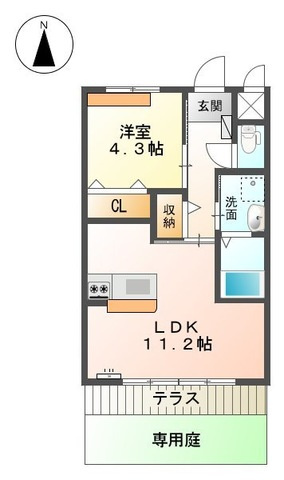 サンク ルミエールＢの間取り|間取図