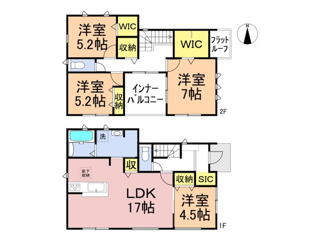リーブルガーデン　本巣郡北方町高屋　全3区画分譲の間取り|■3号棟　■ヤマダ不動産　株式会社リライフ　
■夢のマイホーム購入をフルサポートします！