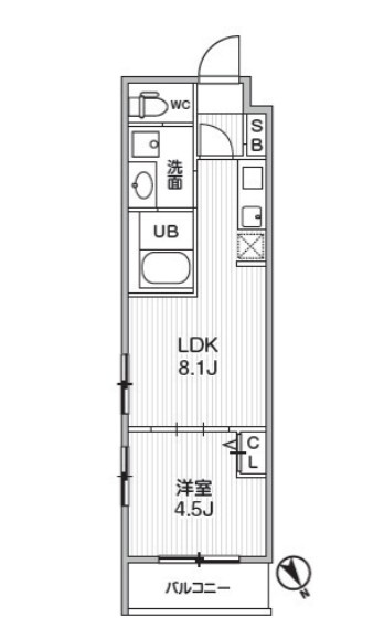 Alivis本八幡の間取り