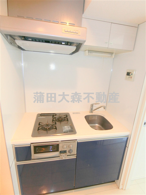 スカイコート大森壱番館のキッチン|2口ガスグリル付システムキッチン