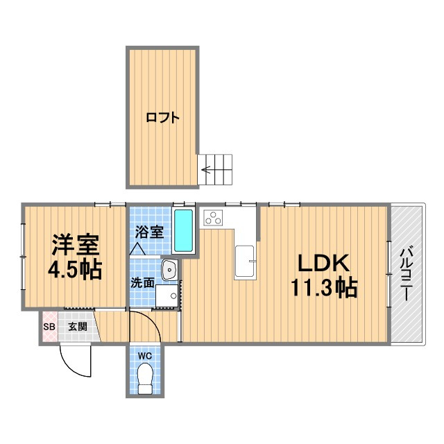 ジョイフルハイツ五番館の間取り