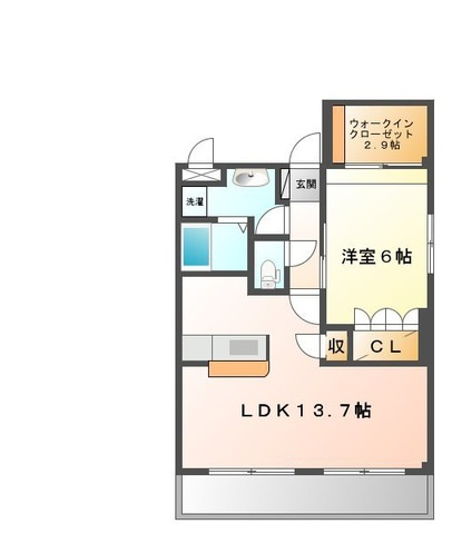 West　Hills　弐番館の間取り