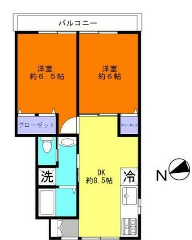 足立区南花畑３丁目のアパートの間取り