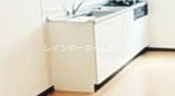 足立区南花畑３丁目のアパートのキッチン