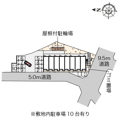 クレイノCHIARIHILLSの区画図