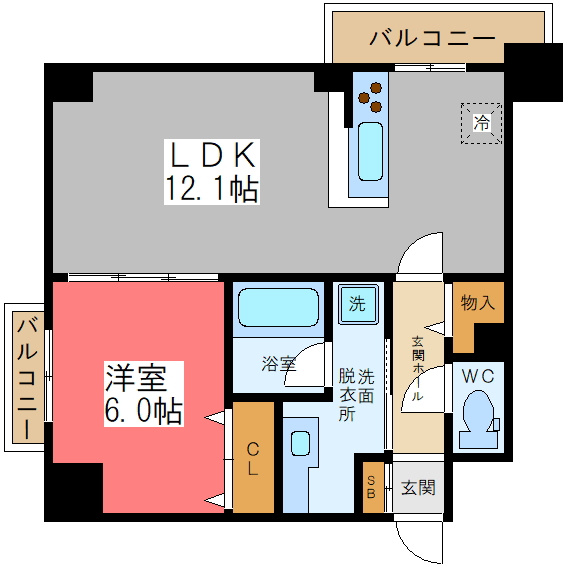 ハイムローゼⅦの間取り