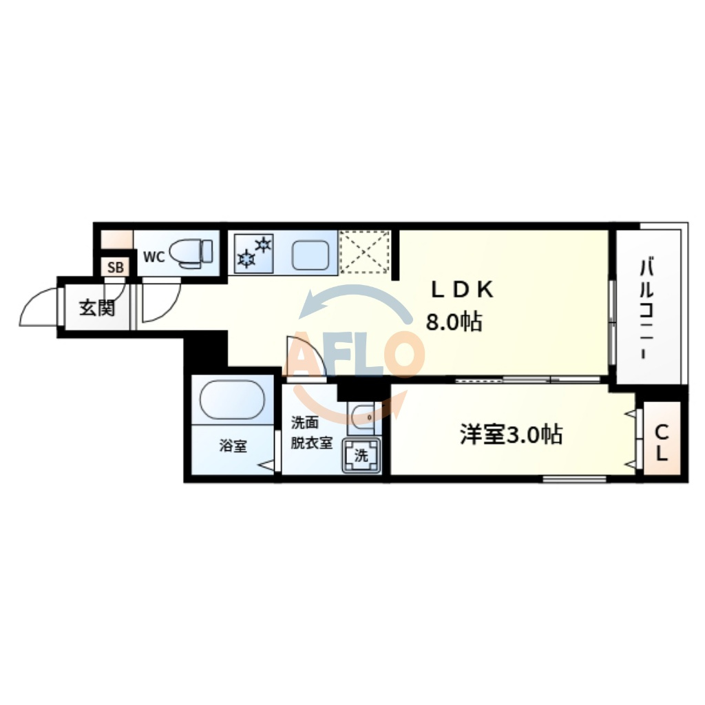 S-MOVE都島EASTの間取り|S-MOVE都島EAST　間取り