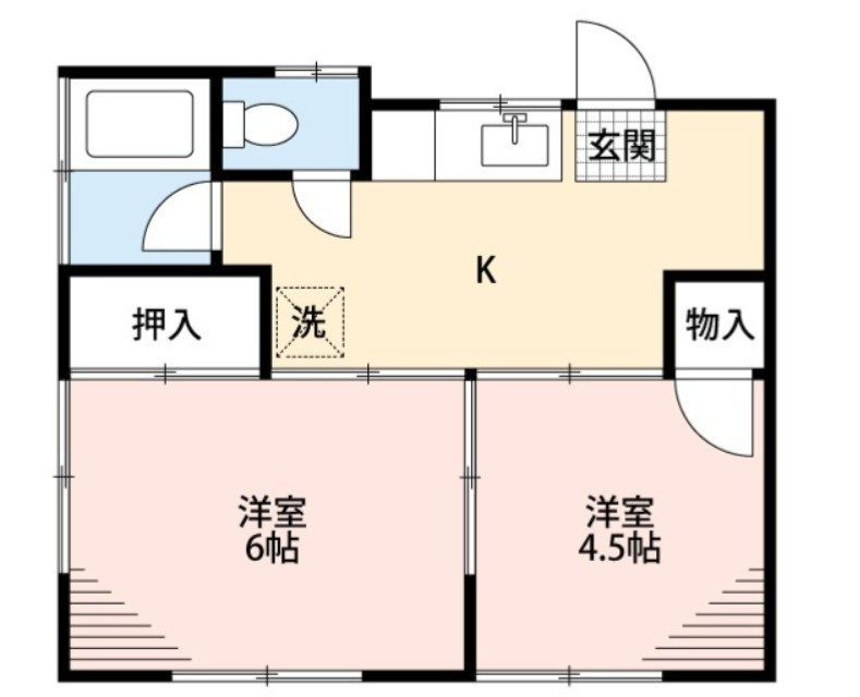 ハイツ利久の間取り