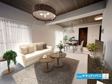 【中古マンション】名古屋市南区シャルマンコーポ北頭の居間・リビング|【リビング】※家具はイメージになります。
◆日当たりが良く温かい広々リビングは家族の団らんスペースになります。