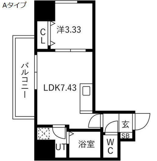 アートレジデンス梅田北Ⅱの間取り