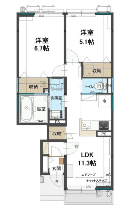 カルミアの間取り