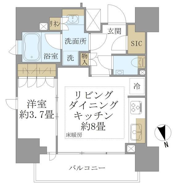 ピアース渋谷の間取り