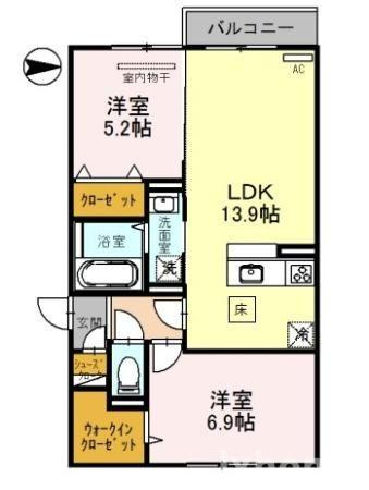 レセンテ南茨木の間取り