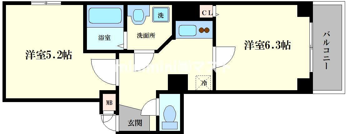 GARE　NAMBAの間取り