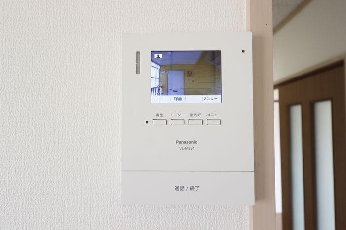 萩原コーポのセキュリティ|モニター付きインターホンです