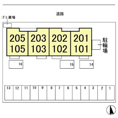 ボヌールの区画図