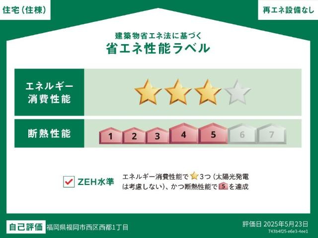 エメの外観|省エネ性能ラベル