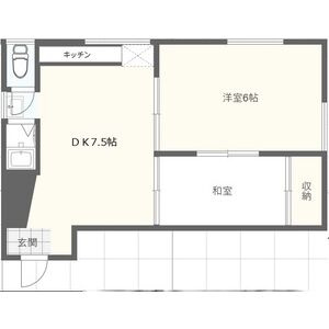 神戸市灘区篠原南町６丁目の賃貸マンションの間取り