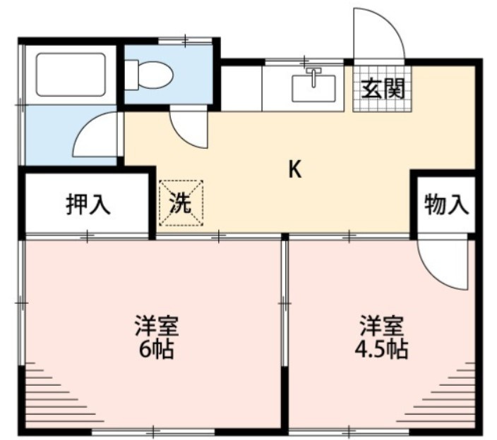 ハイツ利久の間取り