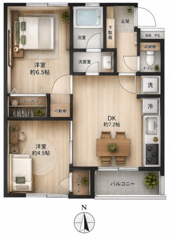 【間取り】 | 三ツ沢ハイム　三ッ沢上町徒歩8分/新規フルリフォーム済み/コンビニ徒歩1分