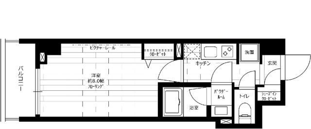 ステージファースト浅草桜橋の間取り|間取りです。