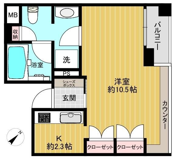 ラコント新宿セントラルパークアパートメントの間取り