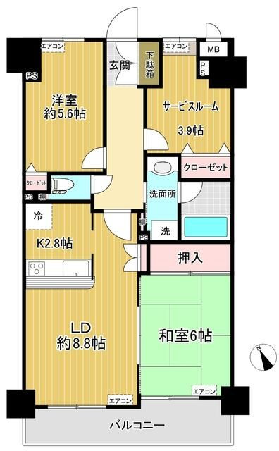 レヂオンス巣鴨の間取り