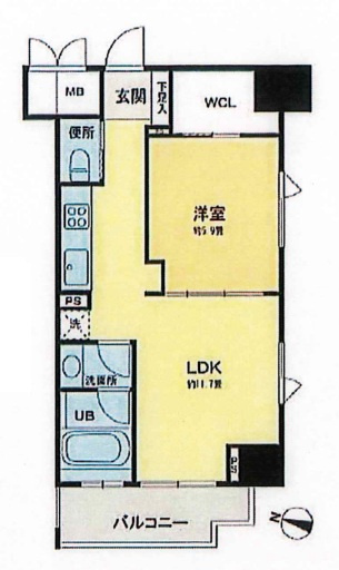 ベルファース本郷弓町の間取り