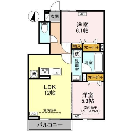 ウェルモート曙町の間取り