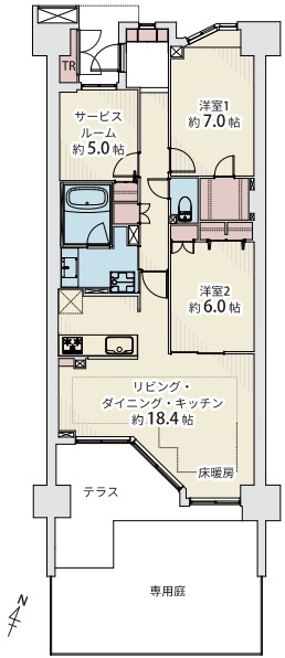 ルネ・上野桜木の間取り