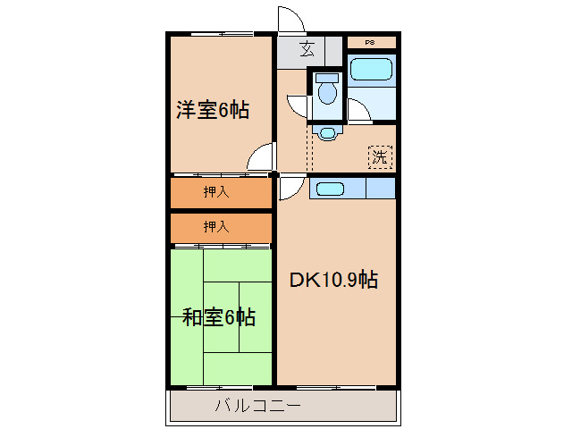 エリス若竹の間取り