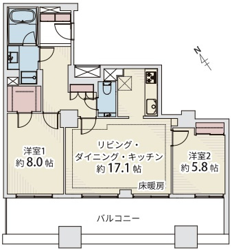 ザ・タワー・グランディアの間取り