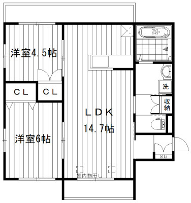 レックスヒル哲学堂の間取り