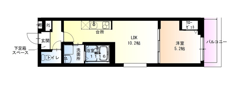 フジパレス東花園駅北Ⅰ番館の間取り