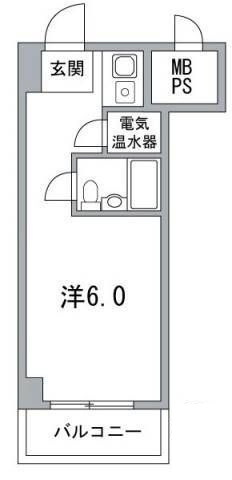 DIKマンション新橋の間取り|間取りです。