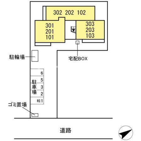 グランディオ西船の区画図
