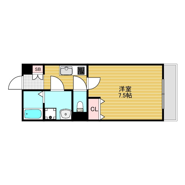 リヴィアス北大阪BREZZAの間取り
