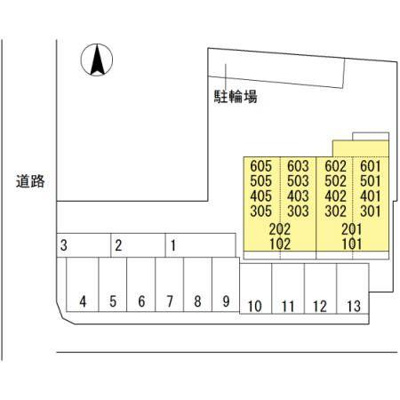 【区画図】 | フラワーハイツ久米