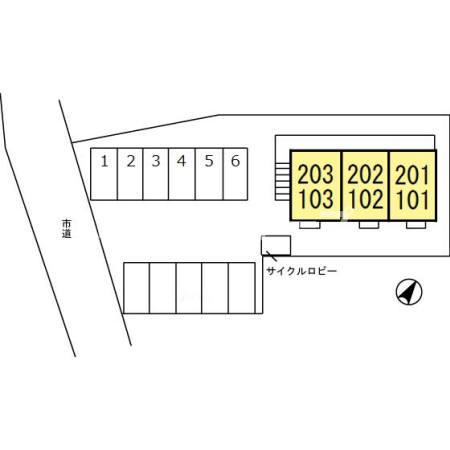 メゾン･ルーチェの区画図|高崎、前橋、伊勢崎エリアのお部屋探しはエンドスケープまで！お客様の理想お聞かせ下さい♪